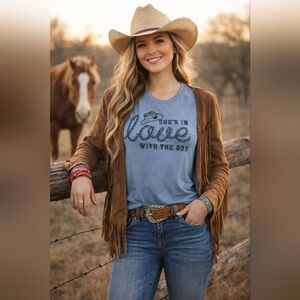 🎄 Bella Canvas She's In Love With The Boy T Shirt